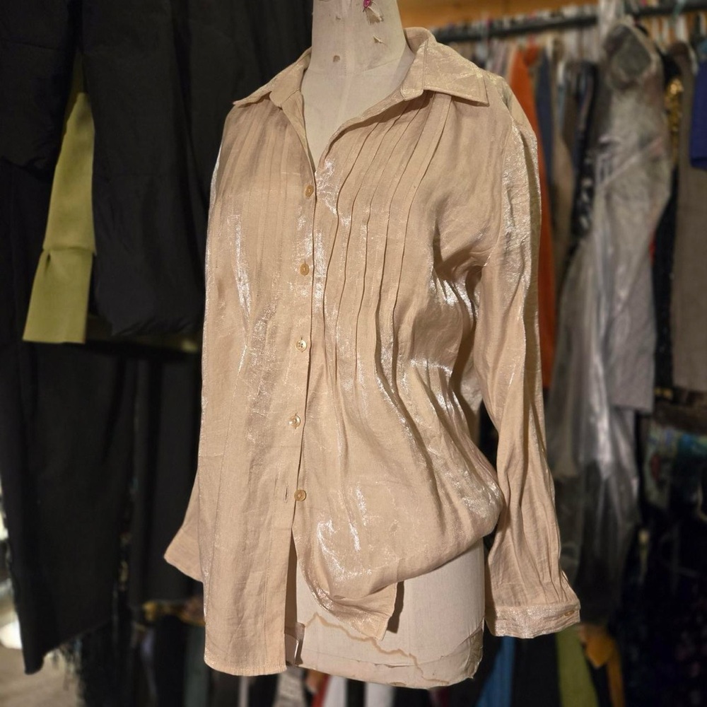 White Stag Shimmering Cream Blouse 🫦